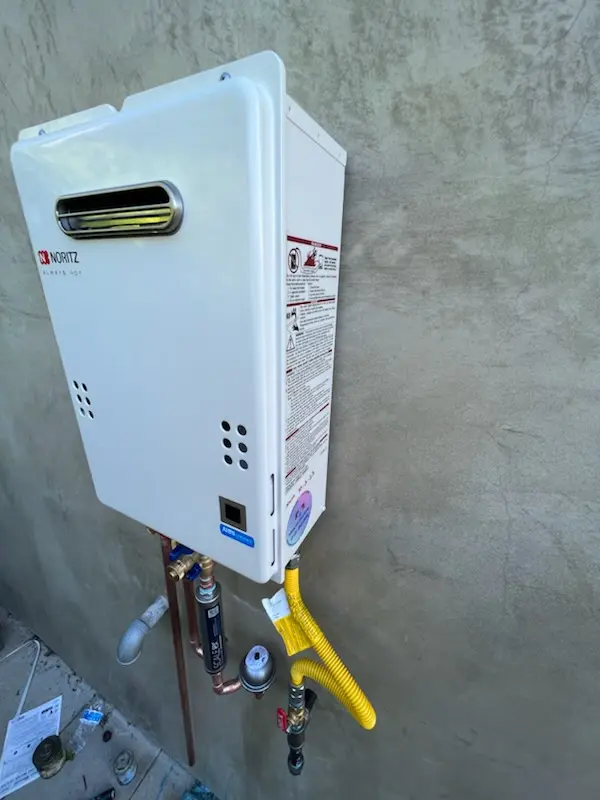 Tankless water heater installation for Arrowhead Meadows homes