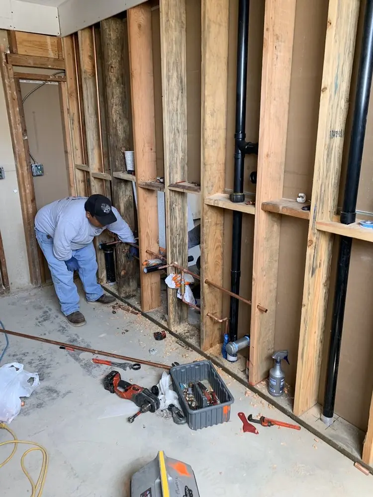 Commercial rough-in plumbing for Water Heater Replacement in Arrowhead Meadows